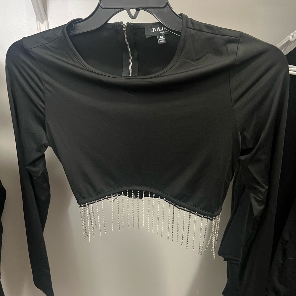 Maxi Diamond dangle crop top